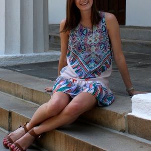 Lovers + Friends Paisley Drop Waist Dress